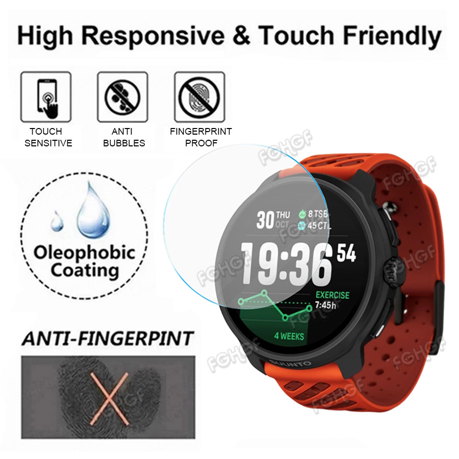 Smartwatch Screen Film - Tempered Glass Protective Film Guard For
