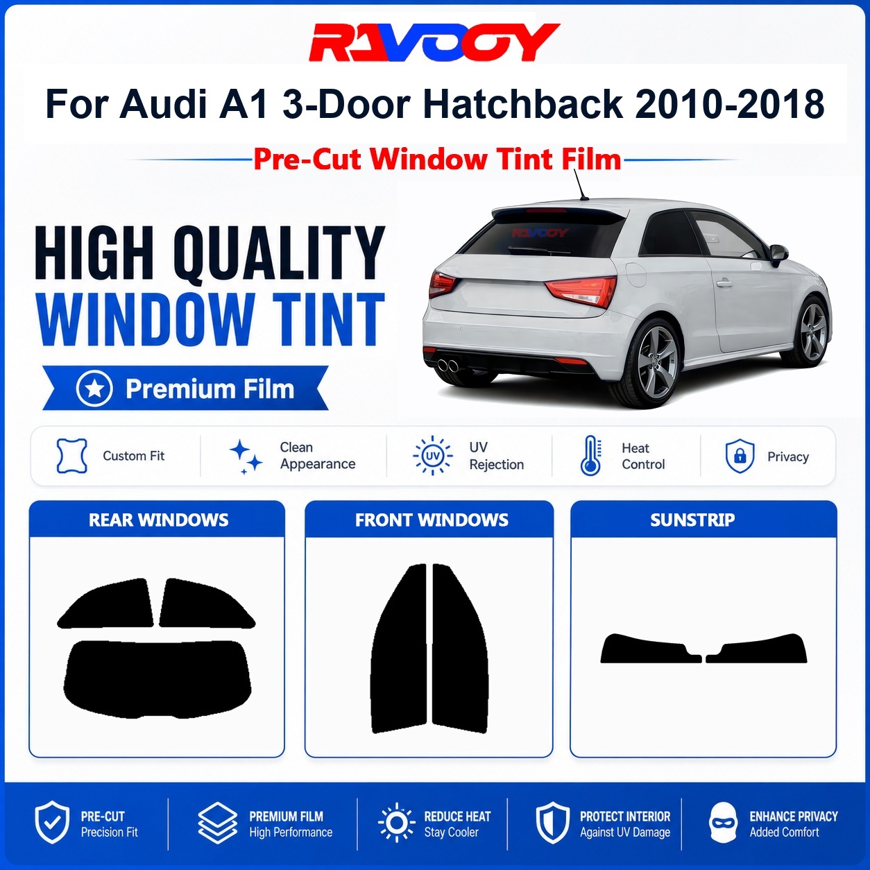 Premium Pre-Cut Window Tint Fo - Privacy Screen Protector recension och pris