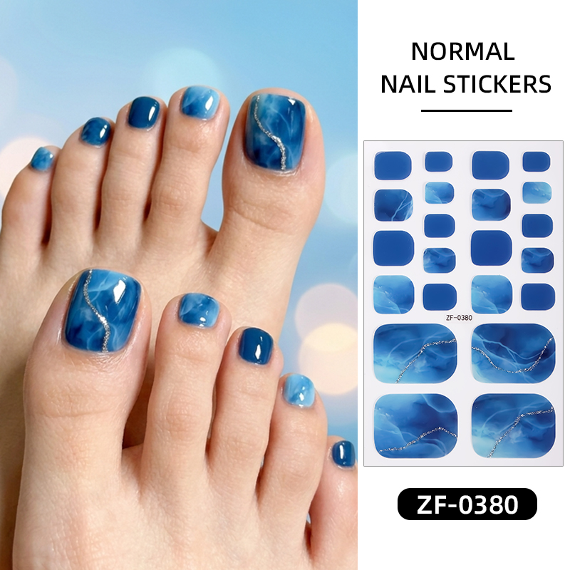 22Tips Gradient Marble Toe Nai - Full Cover Adhesive recension och pris