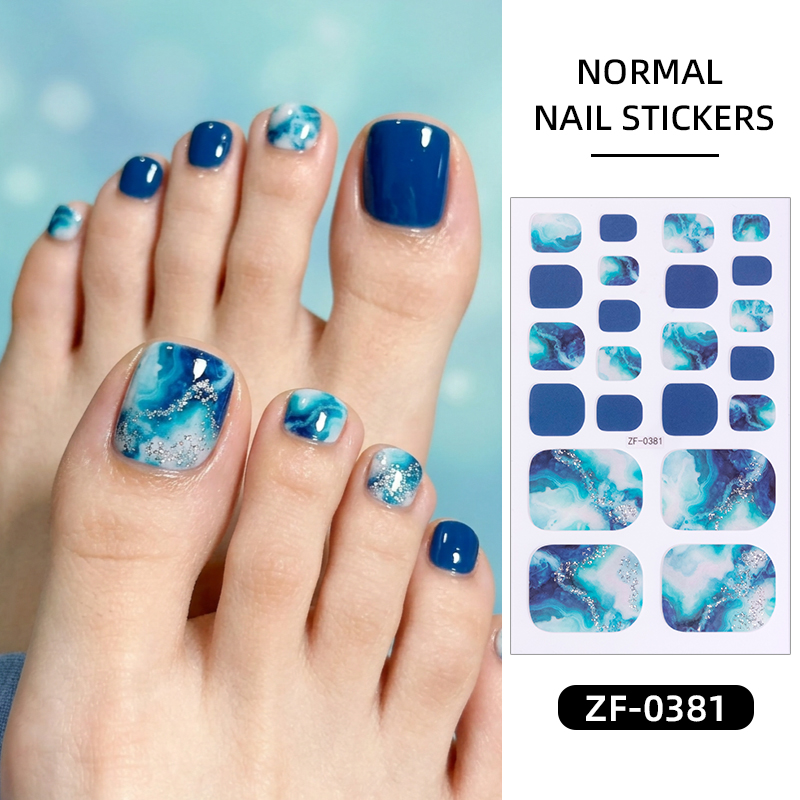 22Tips Gradient Marble Toe Nai - Full Cover Adhesive recension och pris