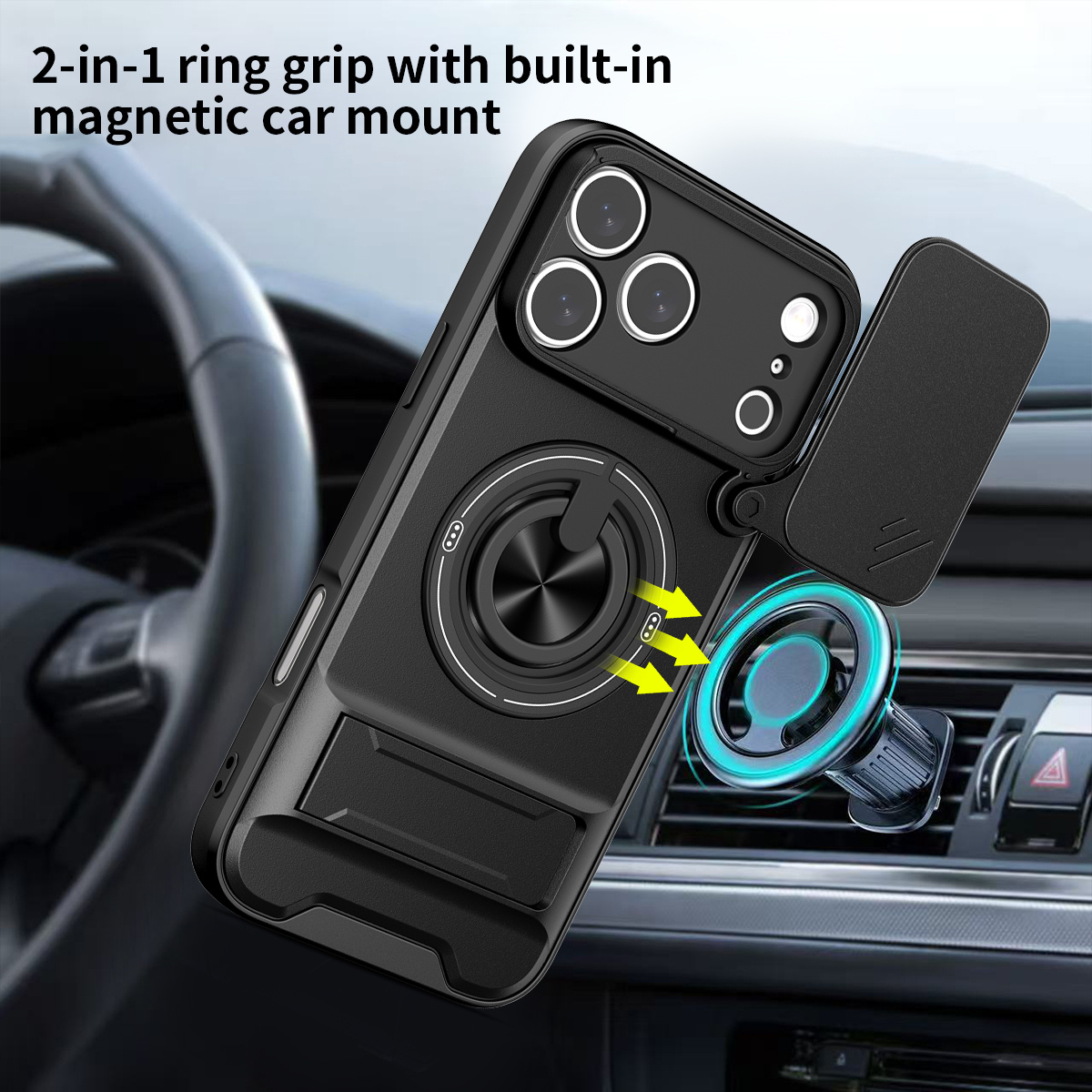 Magnetic Phone Case for IPhone - Camera Lens Protector recension och pris