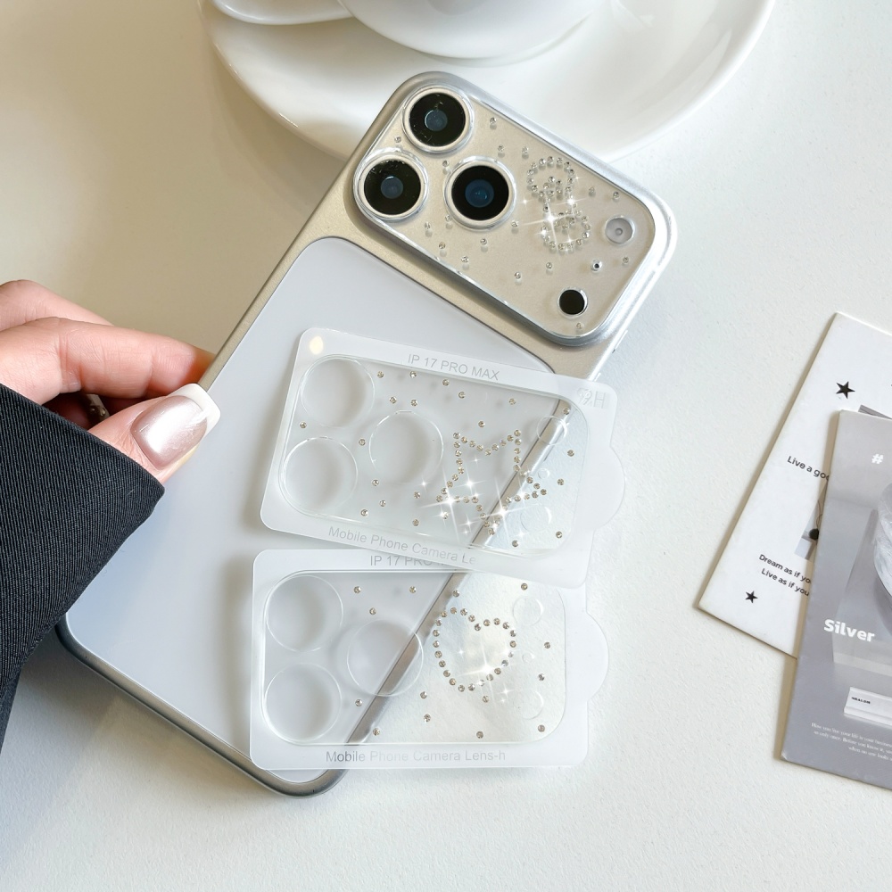 Luxuruy Diamond 3D Heart Glass - Camera Lens Protector recension och pris