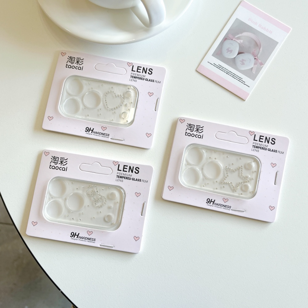 Luxuruy Diamond 3D Heart Glass - Camera Lens Protector recension och pris