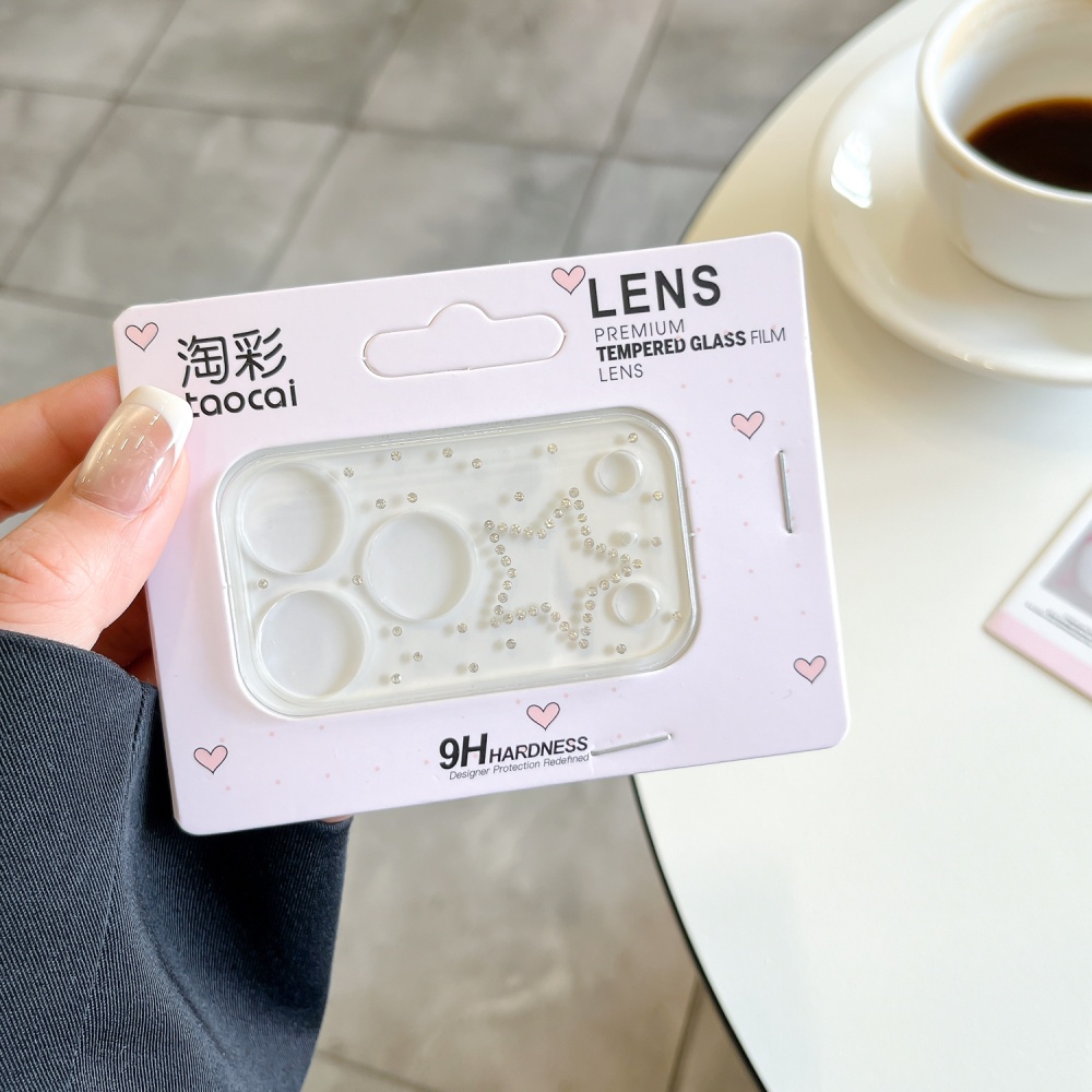 Luxuruy Diamond 3D Heart Glass - Camera Lens Protector recension och pris