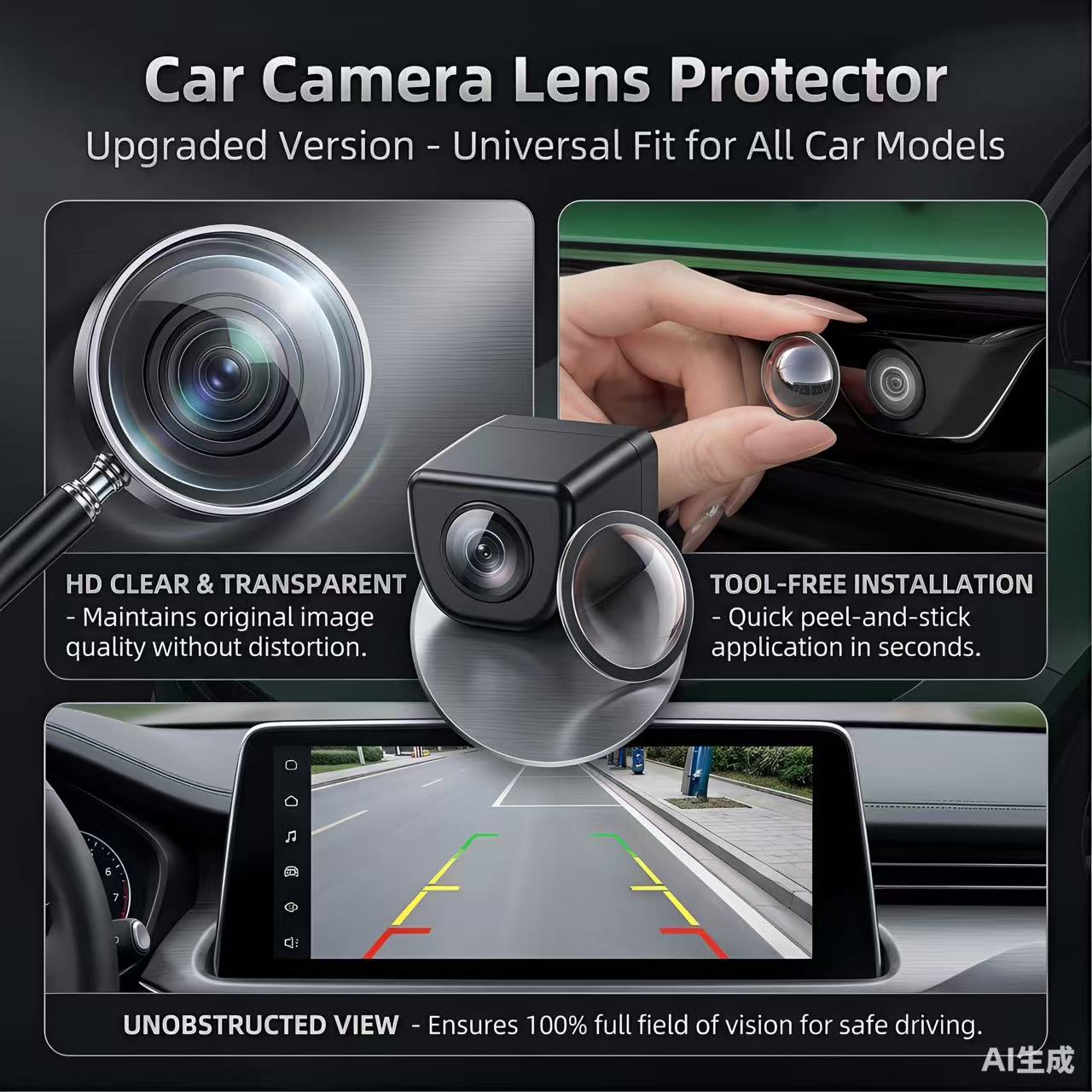 Suitable for Subaru cars, 360- - Camera Lens Protector recension och pris
