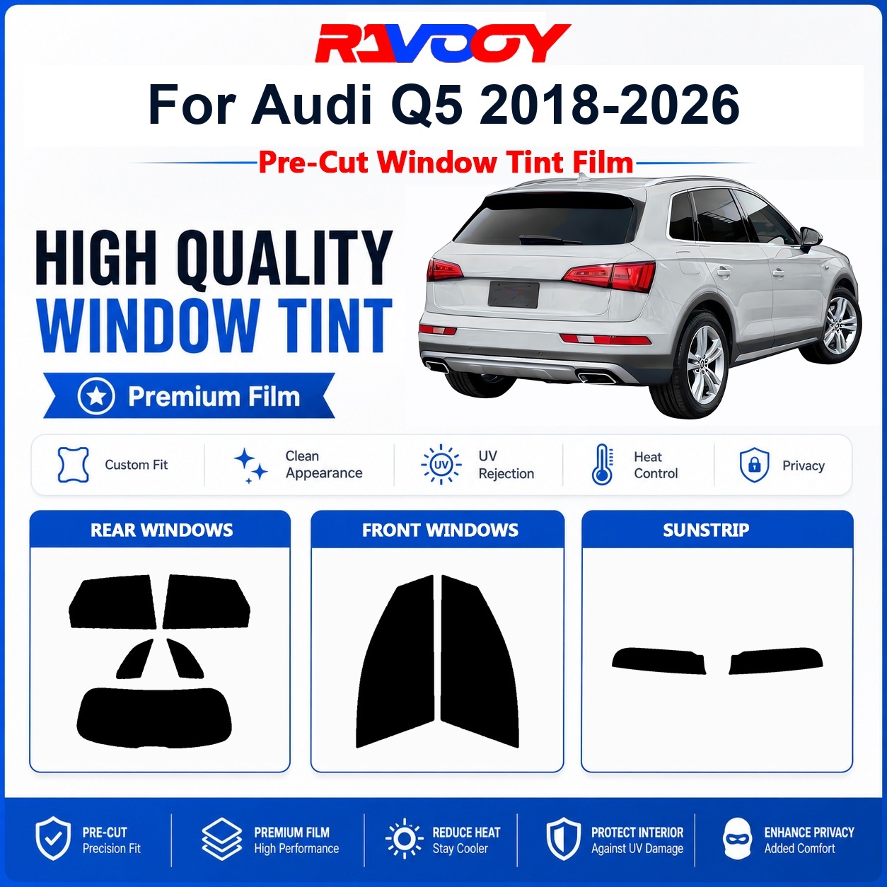 Premium Pre-Cut Window Tint Fo - Privacy Screen Protector recension och pris
