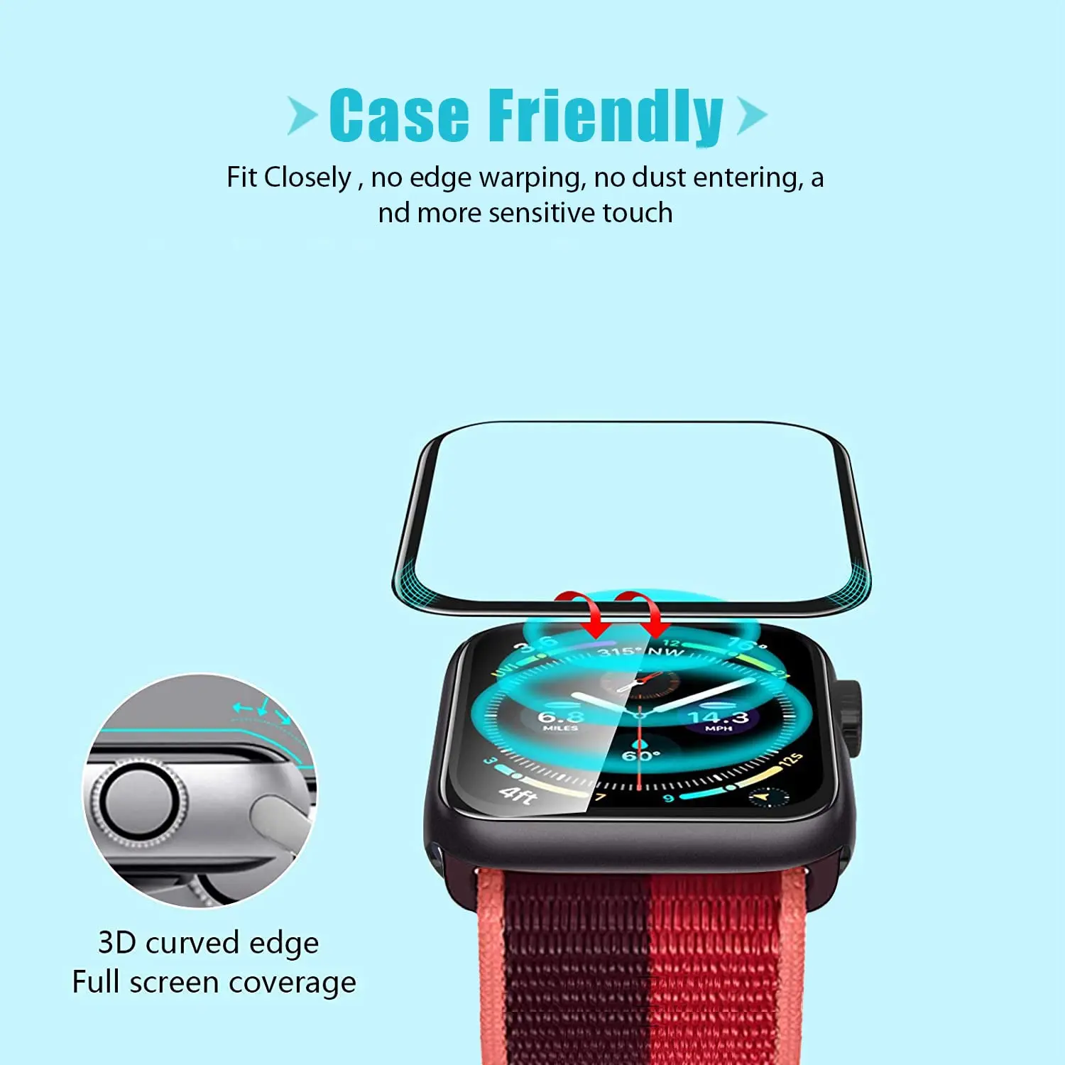 Screen Protector 3D Tempered F - Smartwatch Screen Film recension och pris