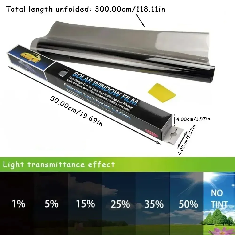 3Mx50CM VLT Black Car Window F - Glass Protector Auto recension och pris