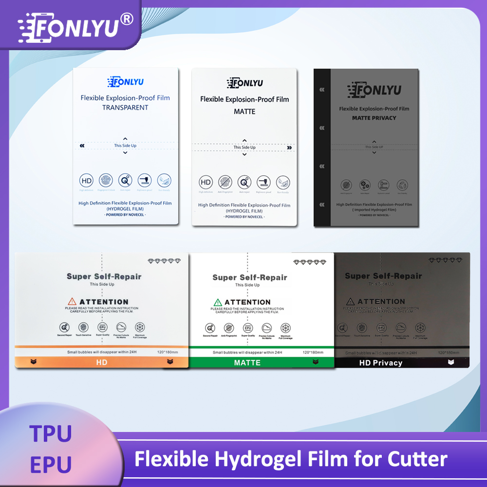 FONLYU 50pc Universal HD Matte - Screen Protector Cutter recension och pris