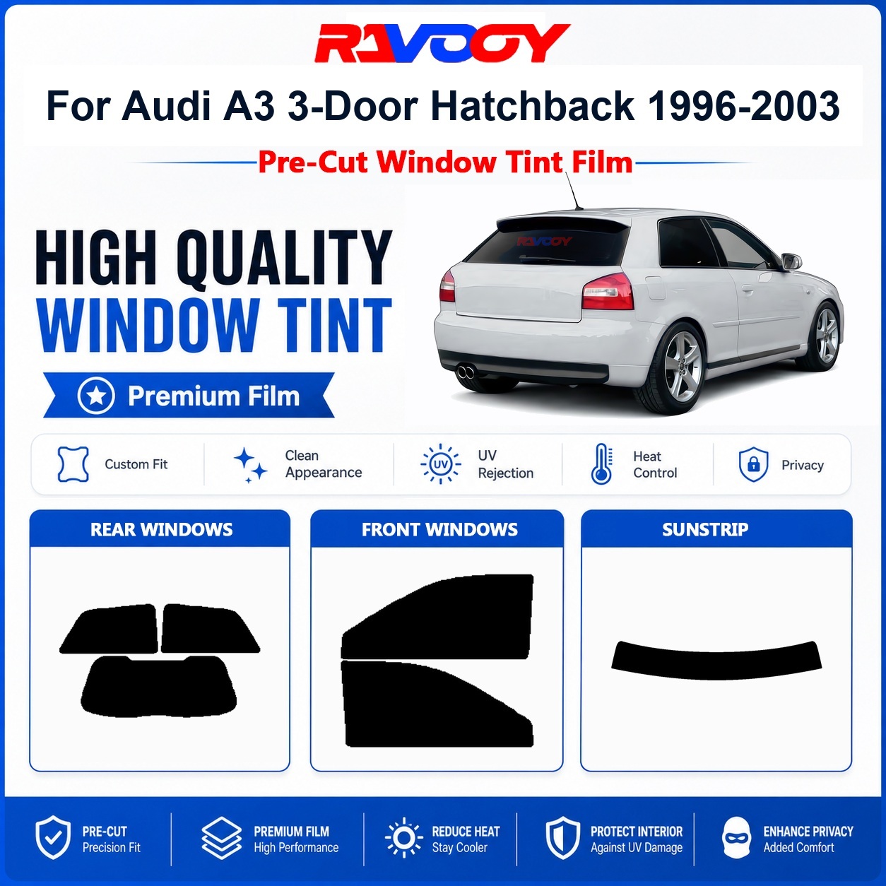 Premium Pre-Cut Window Tint Fo - Privacy Screen Protector recension och pris