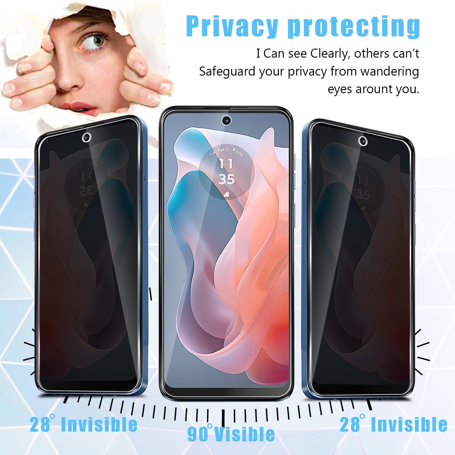 2 PACK Privacy Filter Tempered - Privacy Filter 2Pack recension och pris