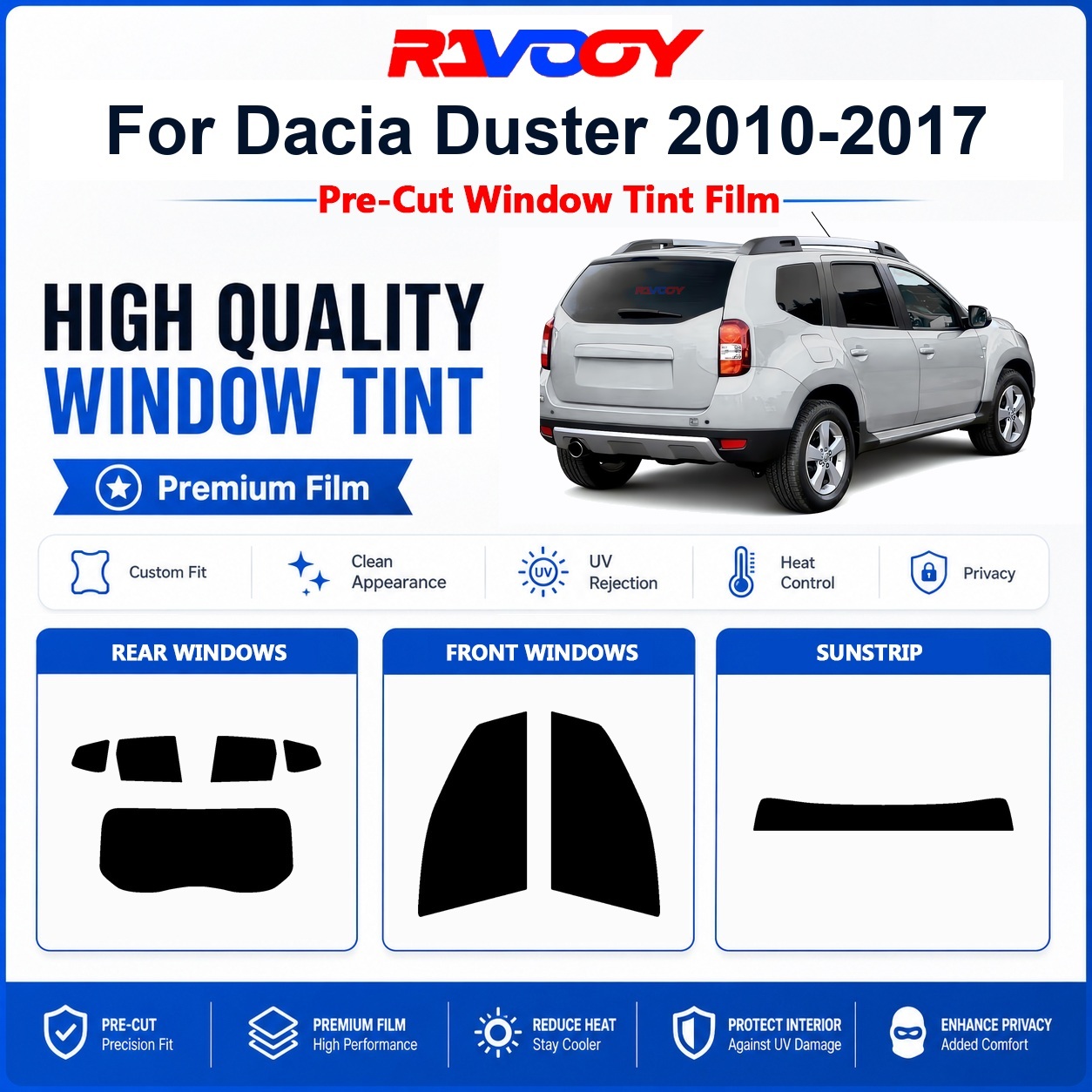 Premium Pre-Cut Window Tint Fo - Privacy Screen Protector recension och pris