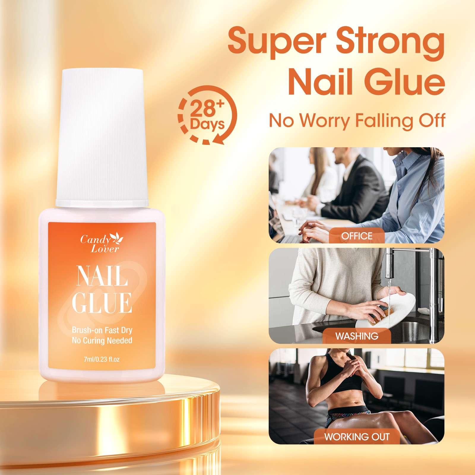 Super Strong Nail Glue Remover - Liquid Uv Glue Kit recension och pris
